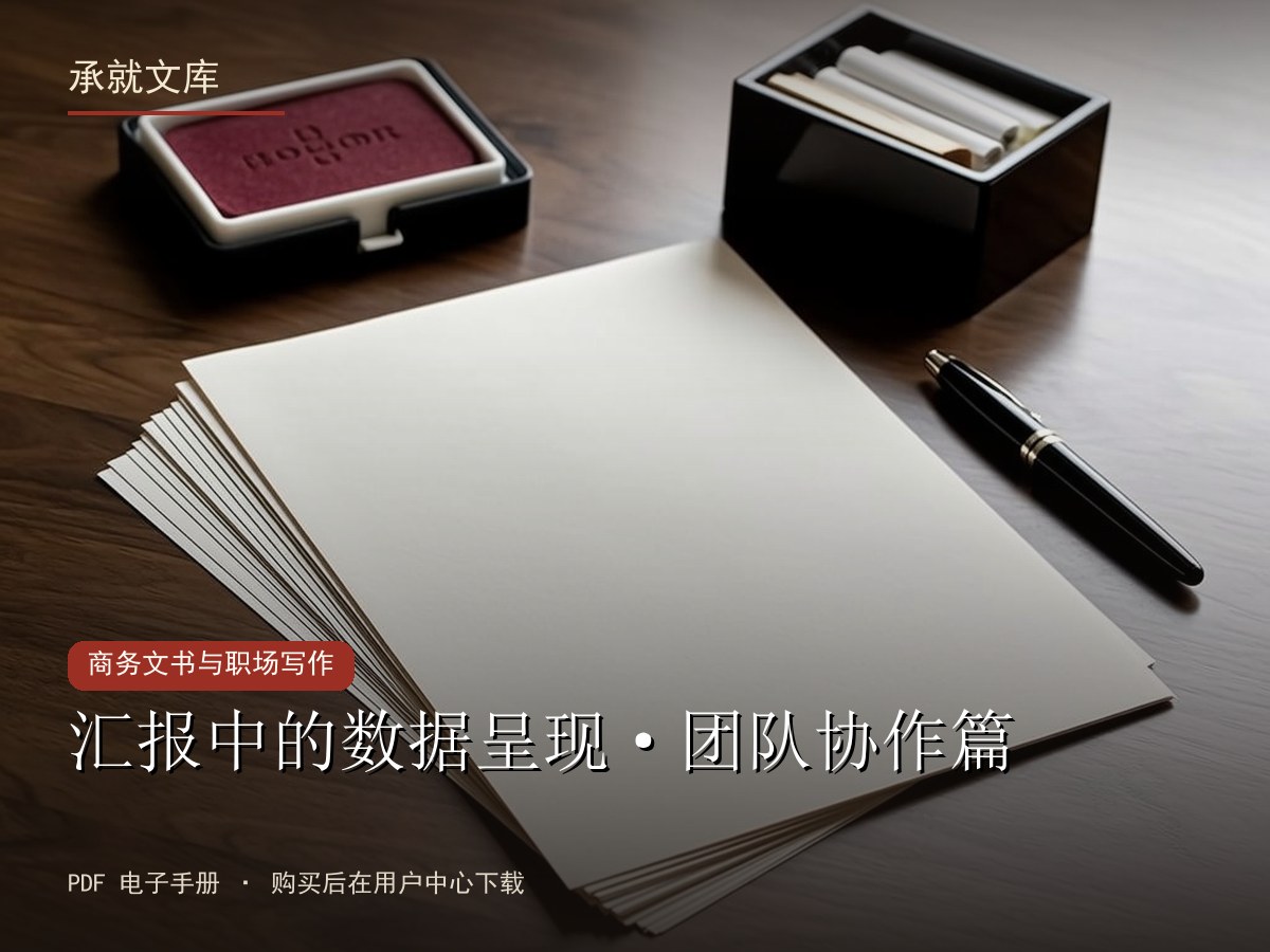 汇报中的数据呈现·团队协作篇