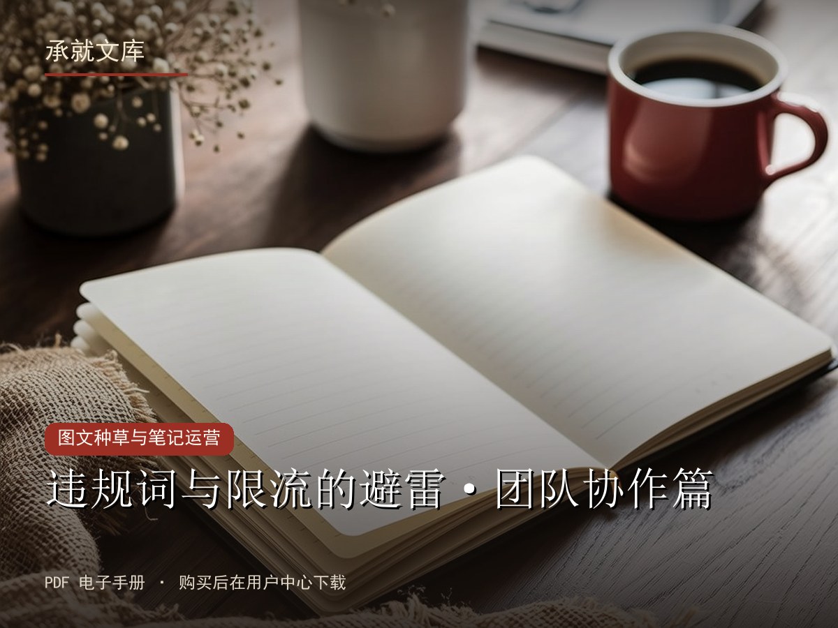 违规词与限流的避雷·团队协作篇