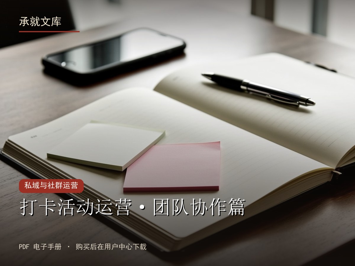 打卡活动运营·团队协作篇