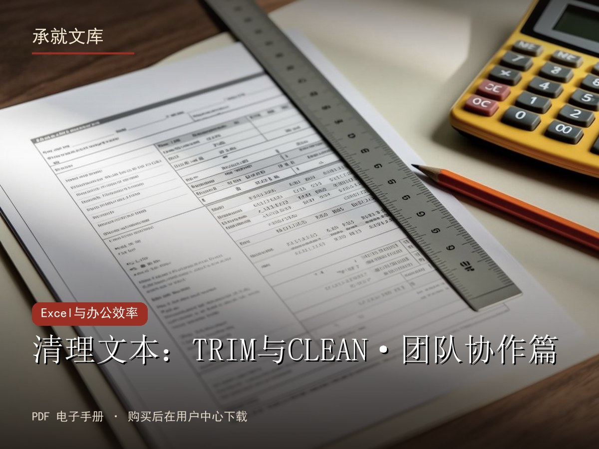 清理文本：TRIM与CLEAN·团队协作篇
