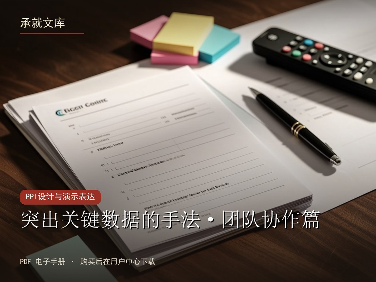 突出关键数据的手法·团队协作篇