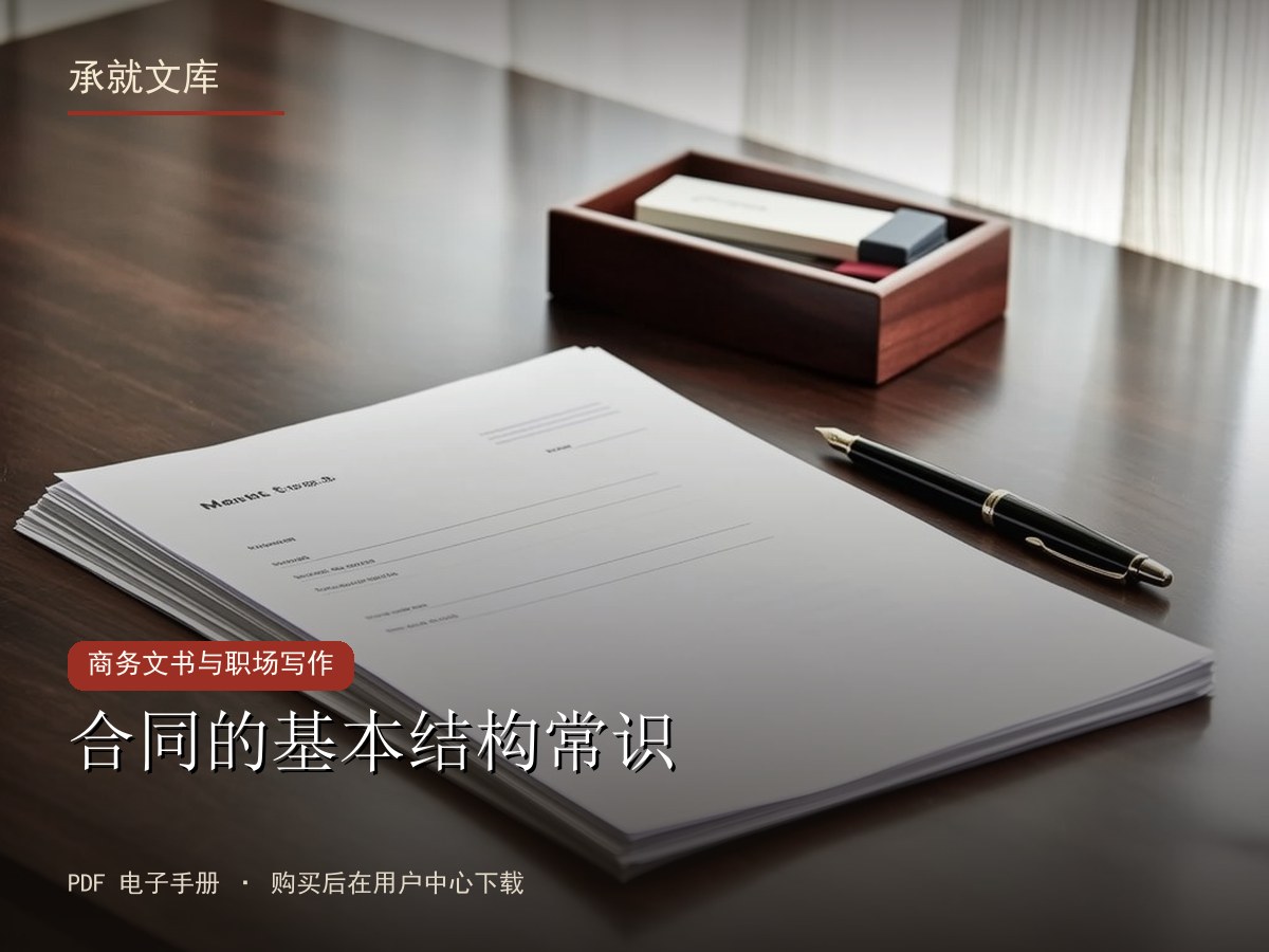 合同的基本结构常识