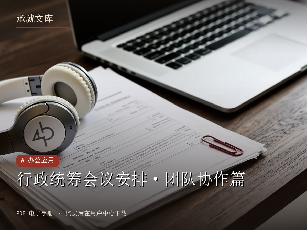 行政统筹会议安排·团队协作篇