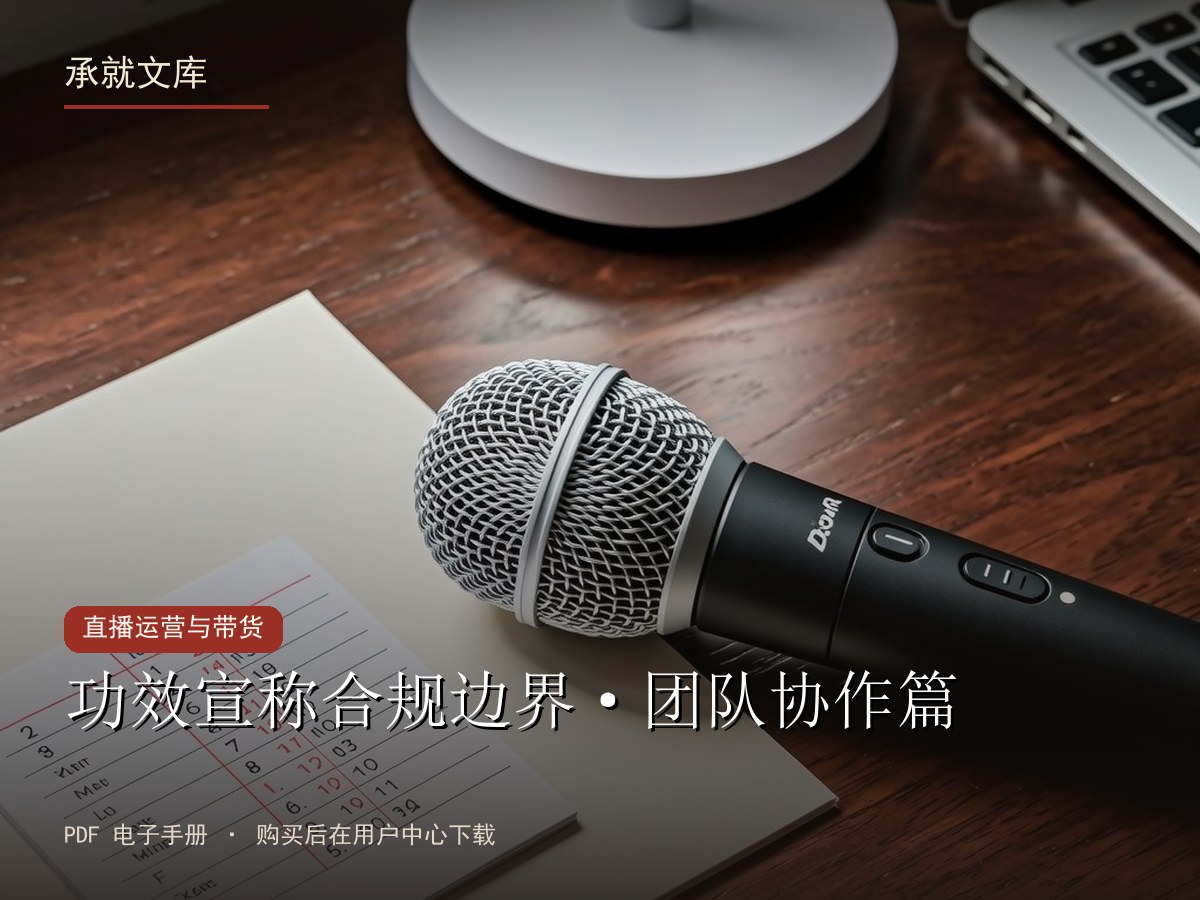功效宣称合规边界·团队协作篇