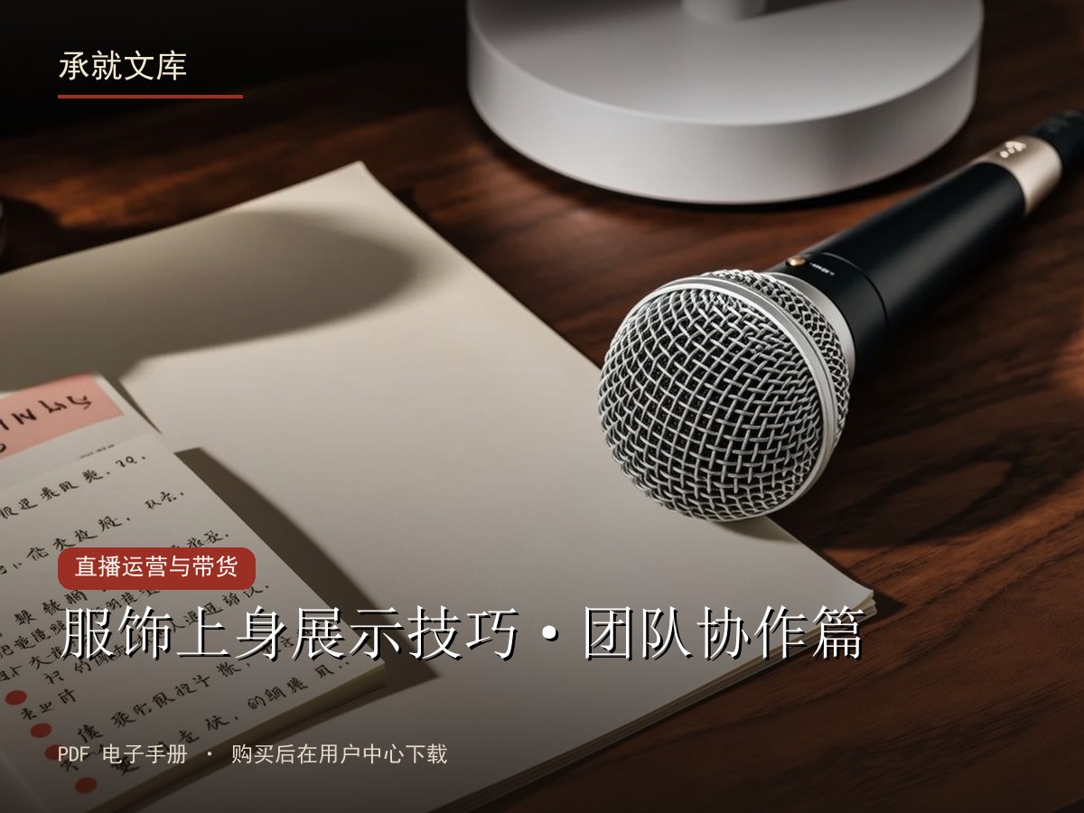 服饰上身展示技巧·团队协作篇