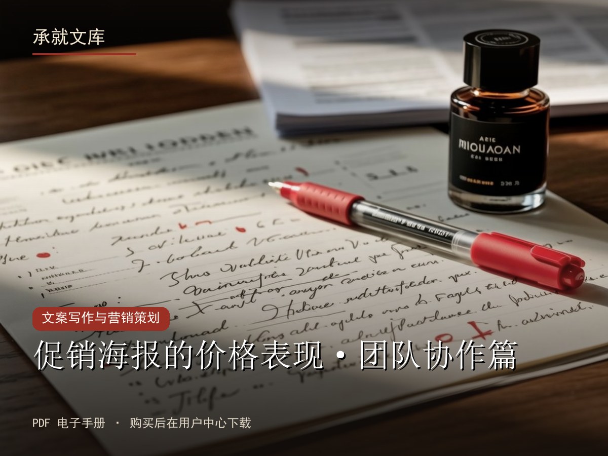 促销海报的价格表现·团队协作篇