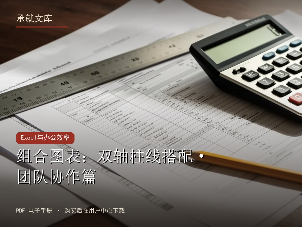组合图表：双轴柱线搭配·团队协作篇