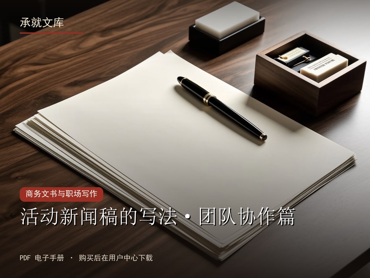 活动新闻稿的写法·团队协作篇