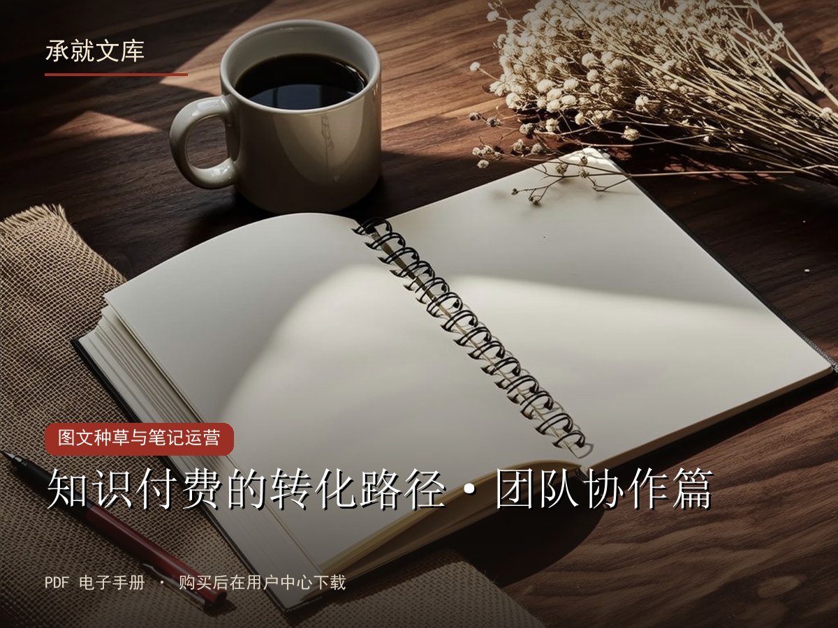 知识付费的转化路径·团队协作篇