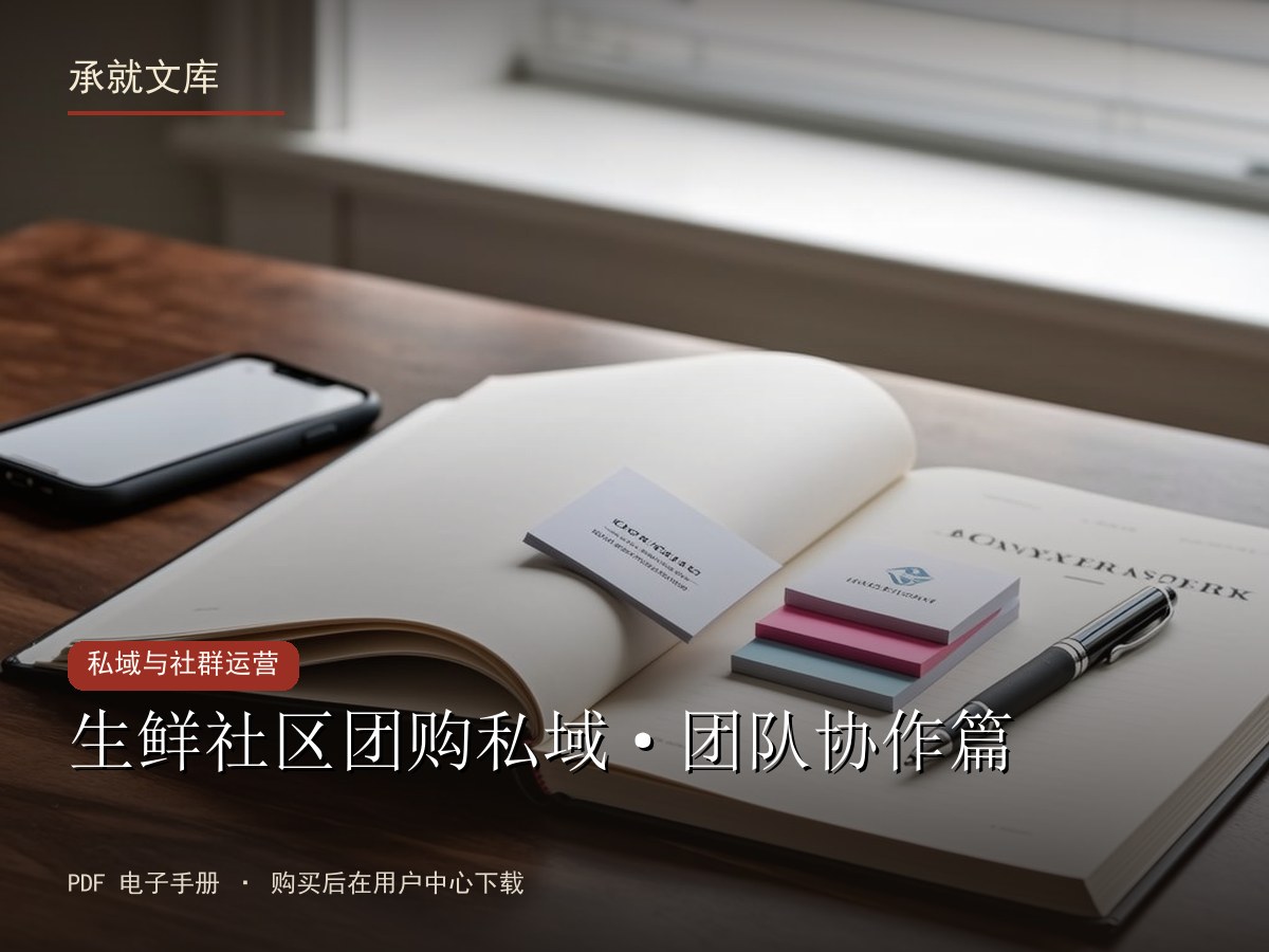 生鲜社区团购私域·团队协作篇