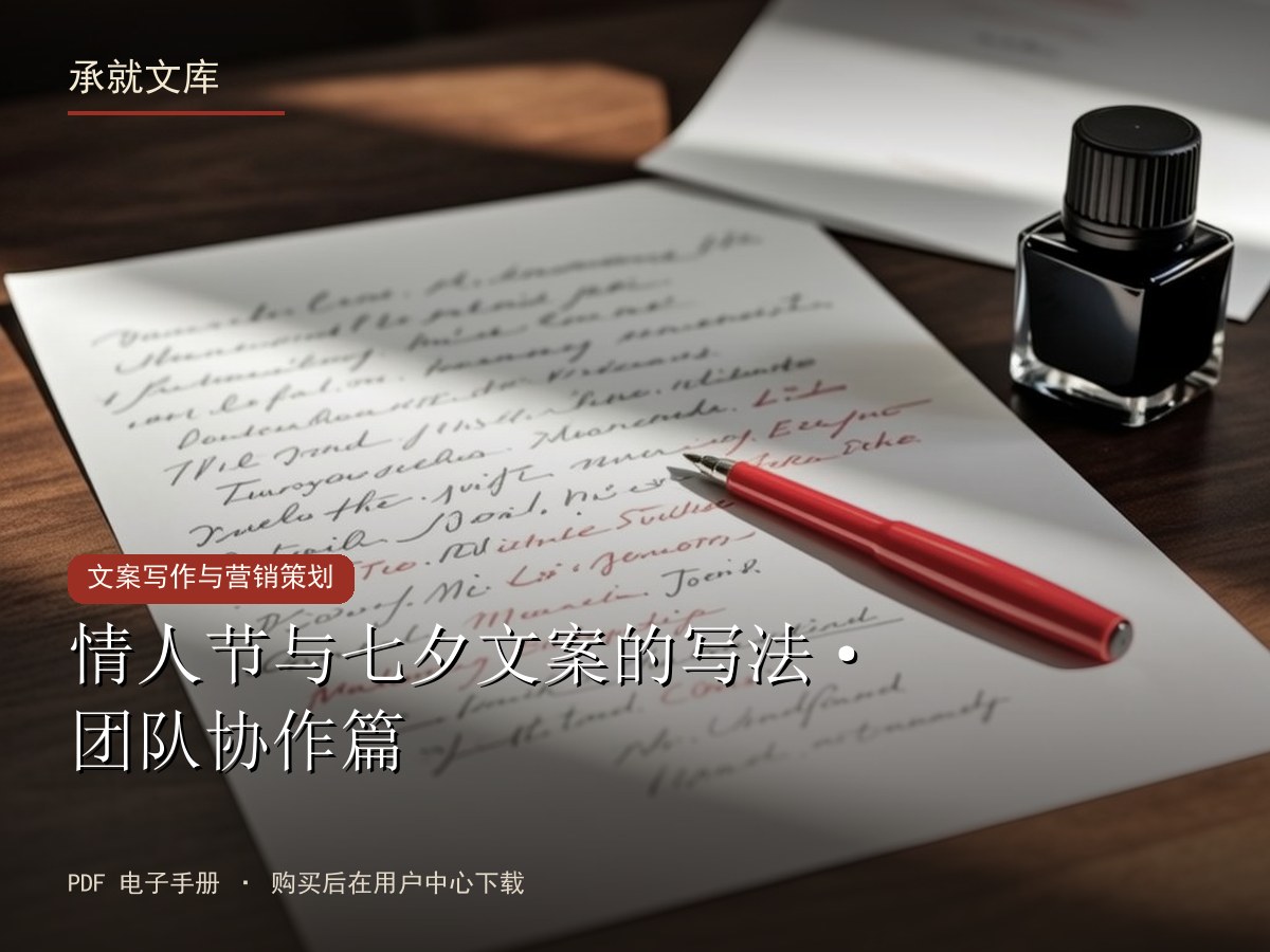 情人节与七夕文案的写法·团队协作篇