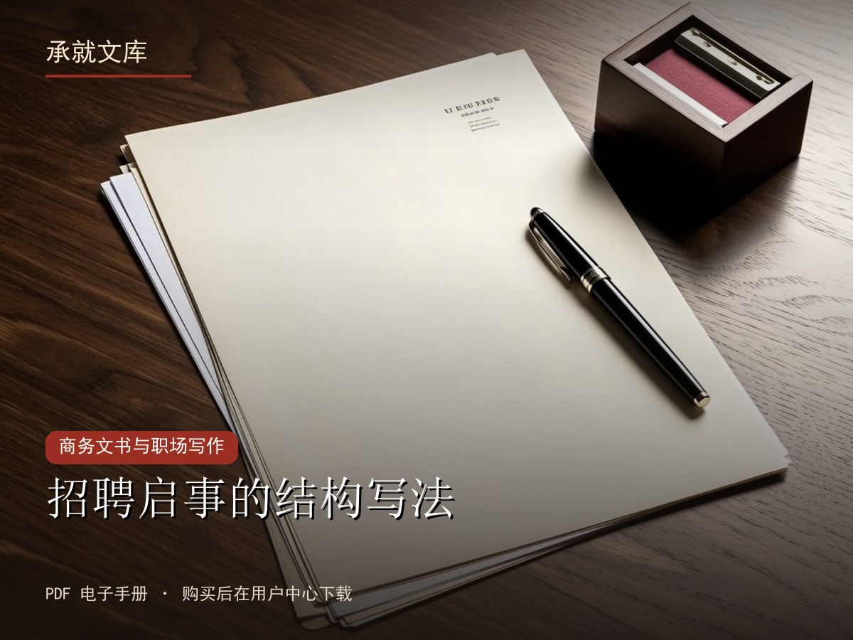 招聘启事的结构写法