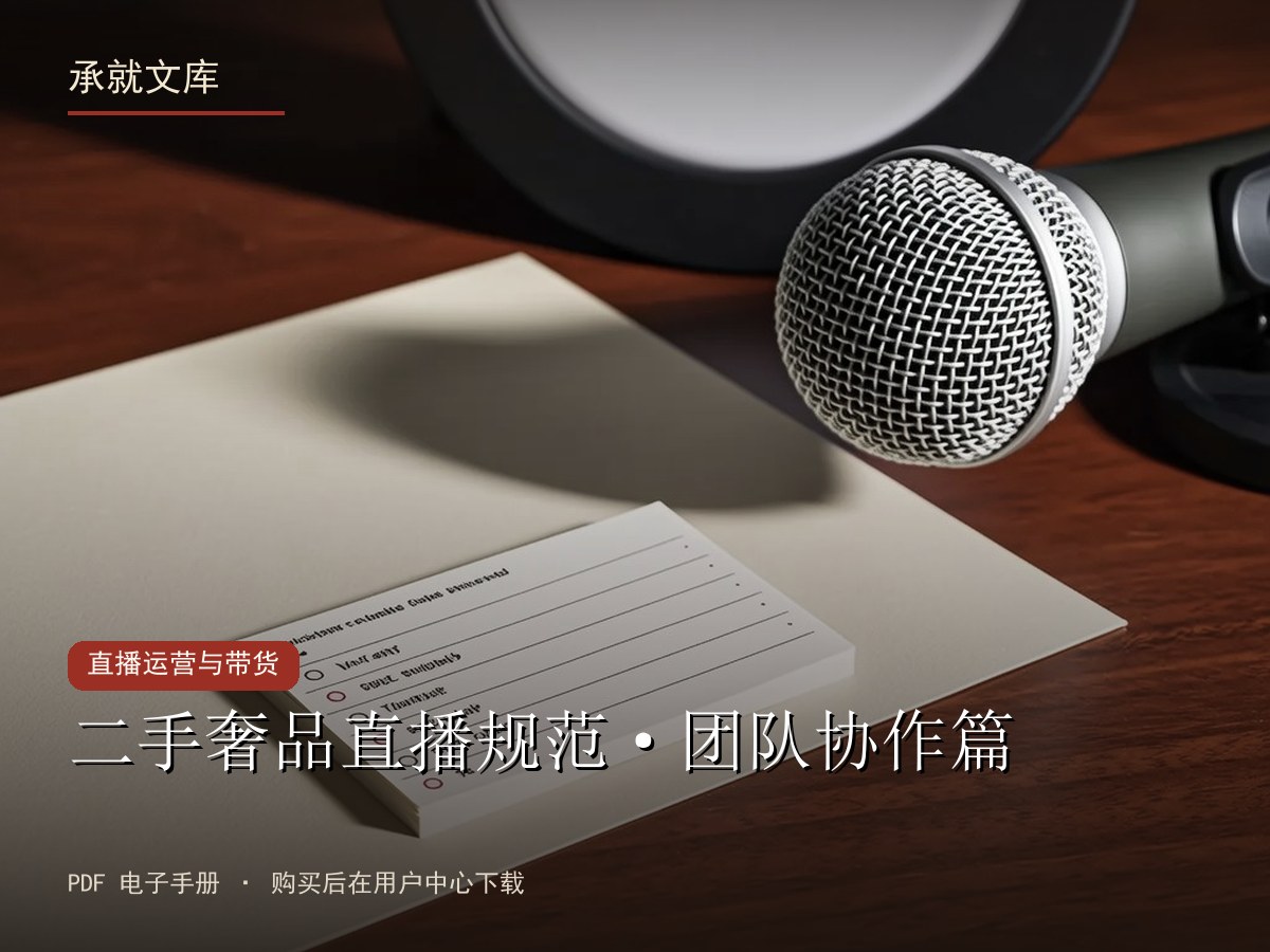 二手奢品直播规范·团队协作篇
