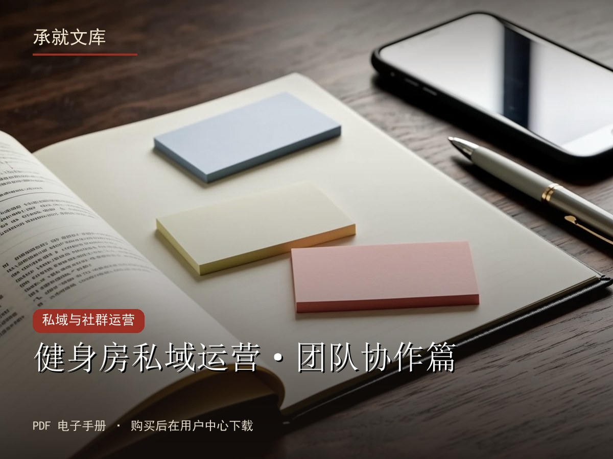 健身房私域运营·团队协作篇