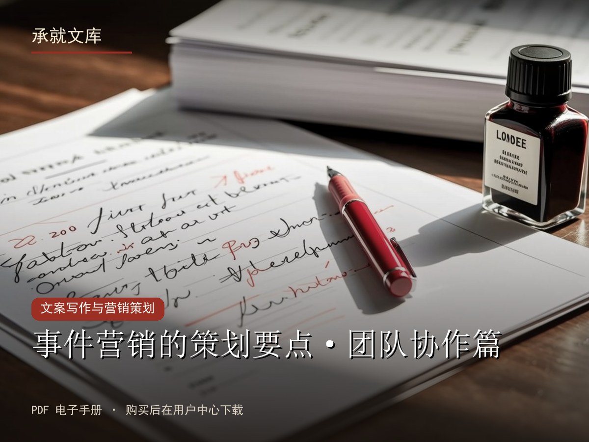 事件营销的策划要点·团队协作篇