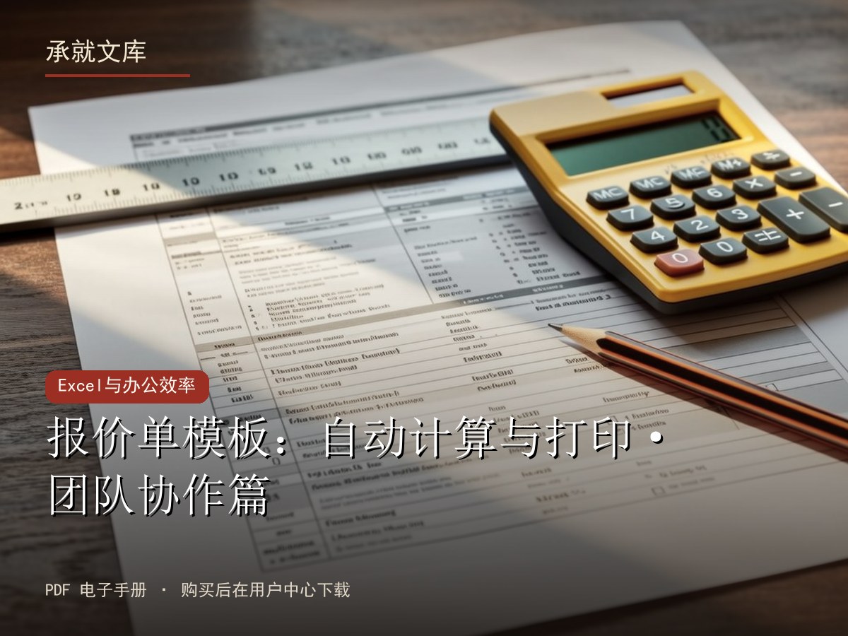 报价单模板：自动计算与打印·团队协作篇
