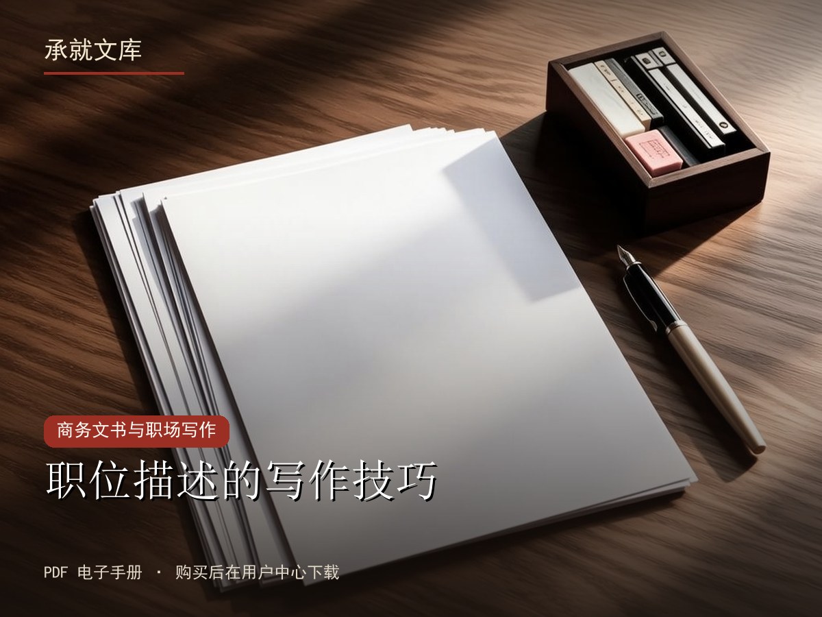 职位描述的写作技巧