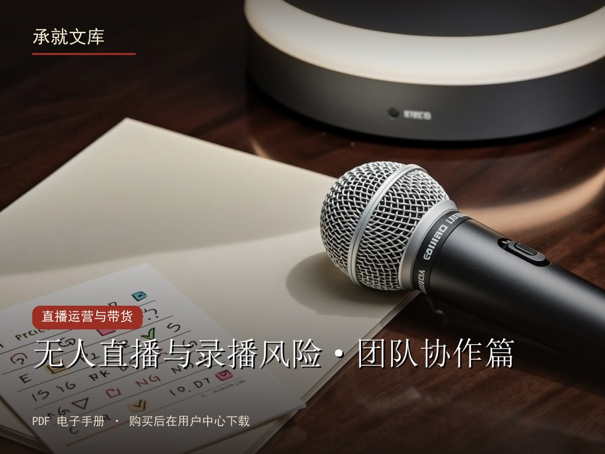 无人直播与录播风险·团队协作篇