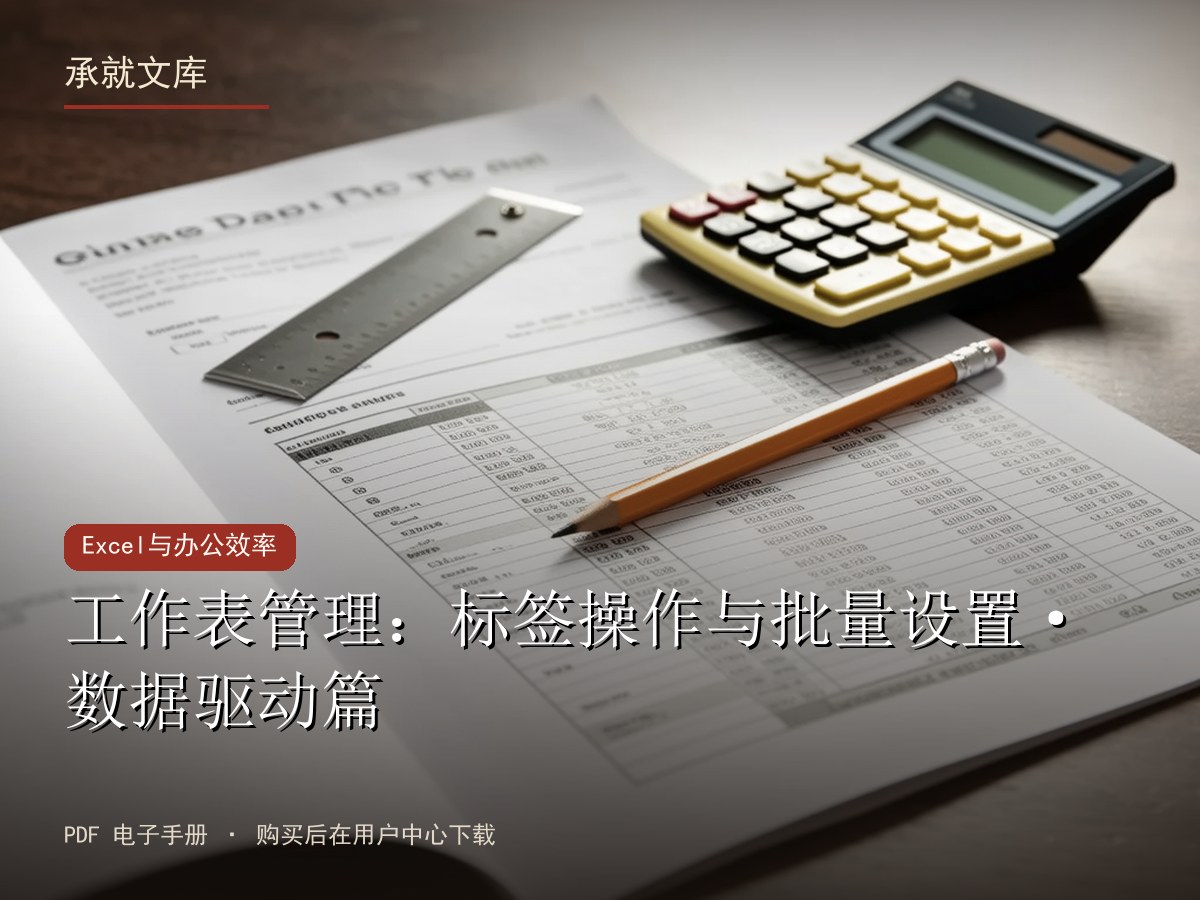 工作表管理：标签操作与批量设置·数据驱动篇