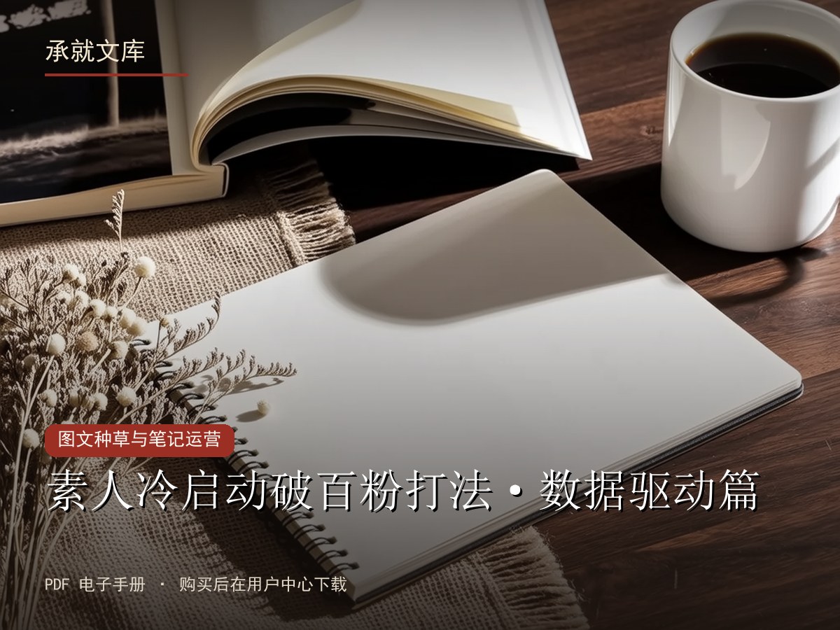 素人冷启动破百粉打法·数据驱动篇