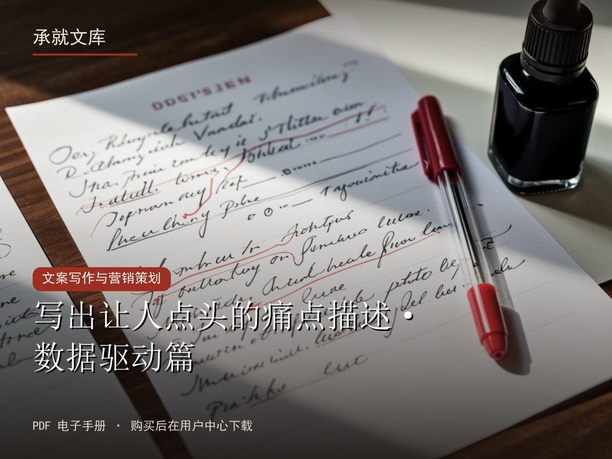 写出让人点头的痛点描述·数据驱动篇