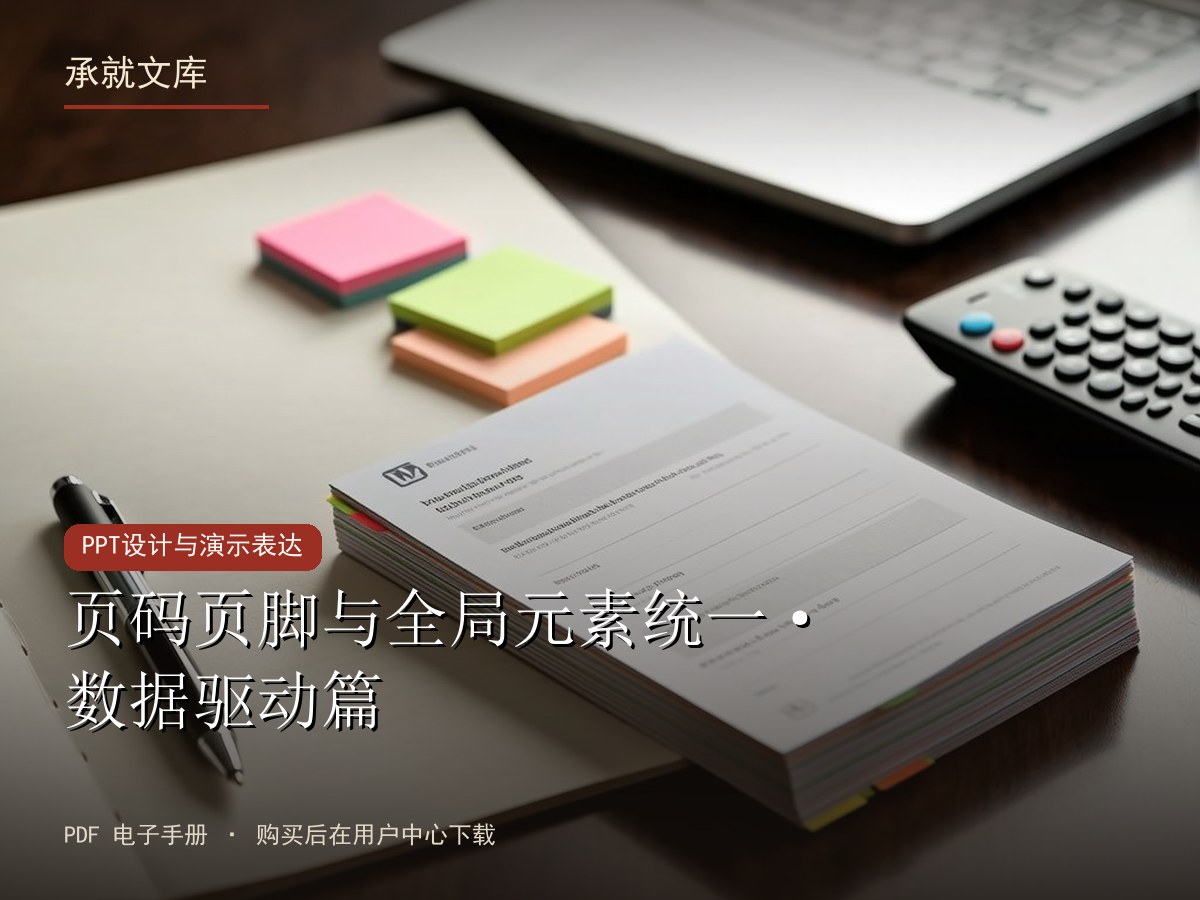 页码页脚与全局元素统一·数据驱动篇