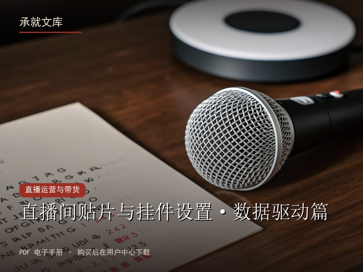 直播间贴片与挂件设置·数据驱动篇