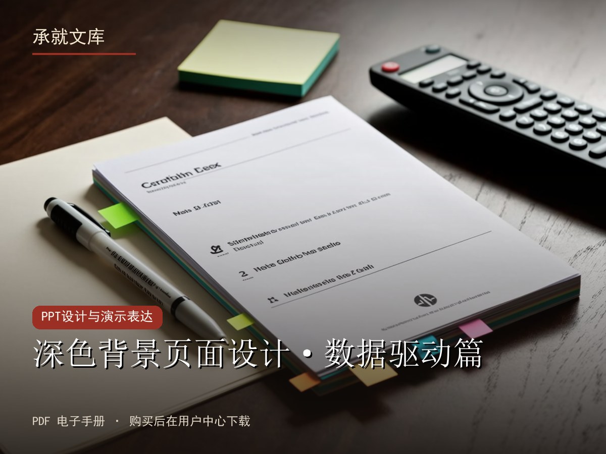深色背景页面设计·数据驱动篇