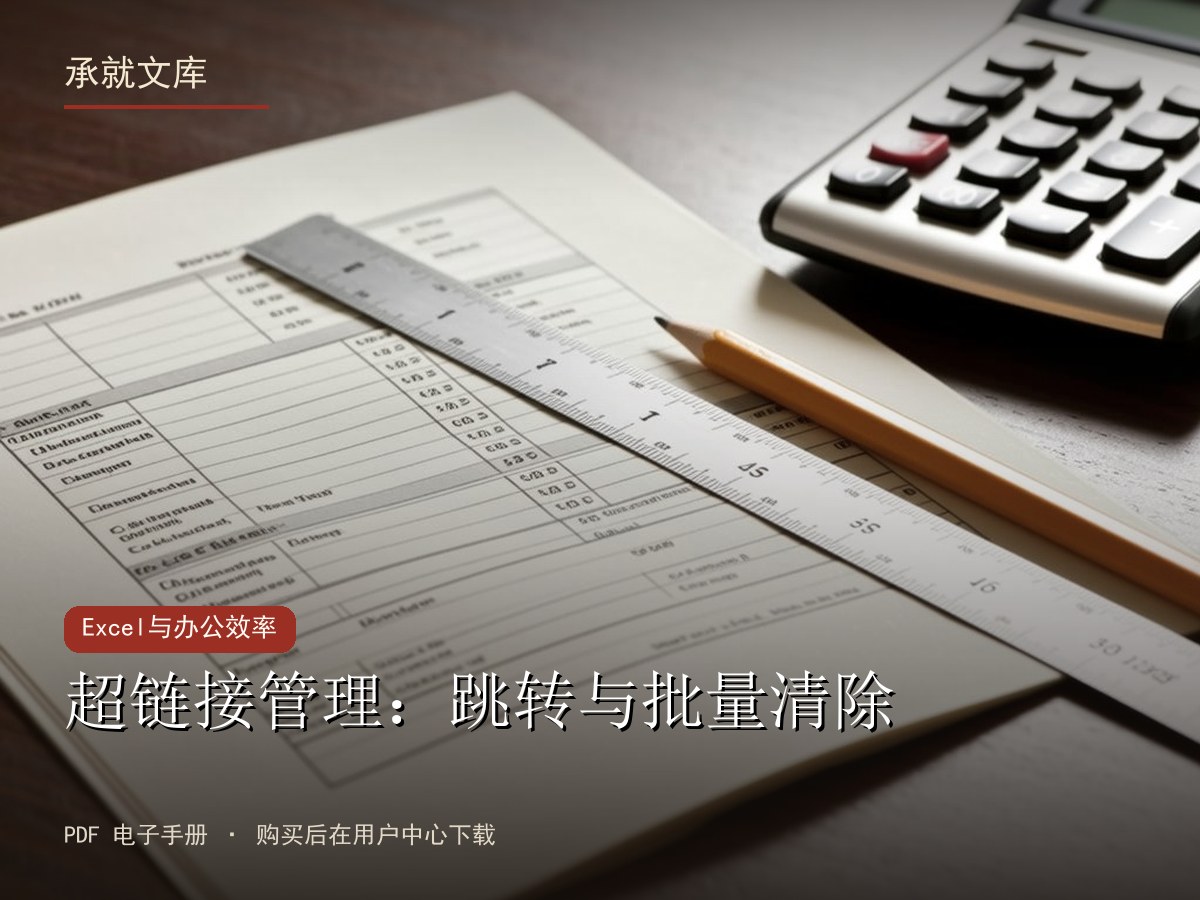 超链接管理：跳转与批量清除
