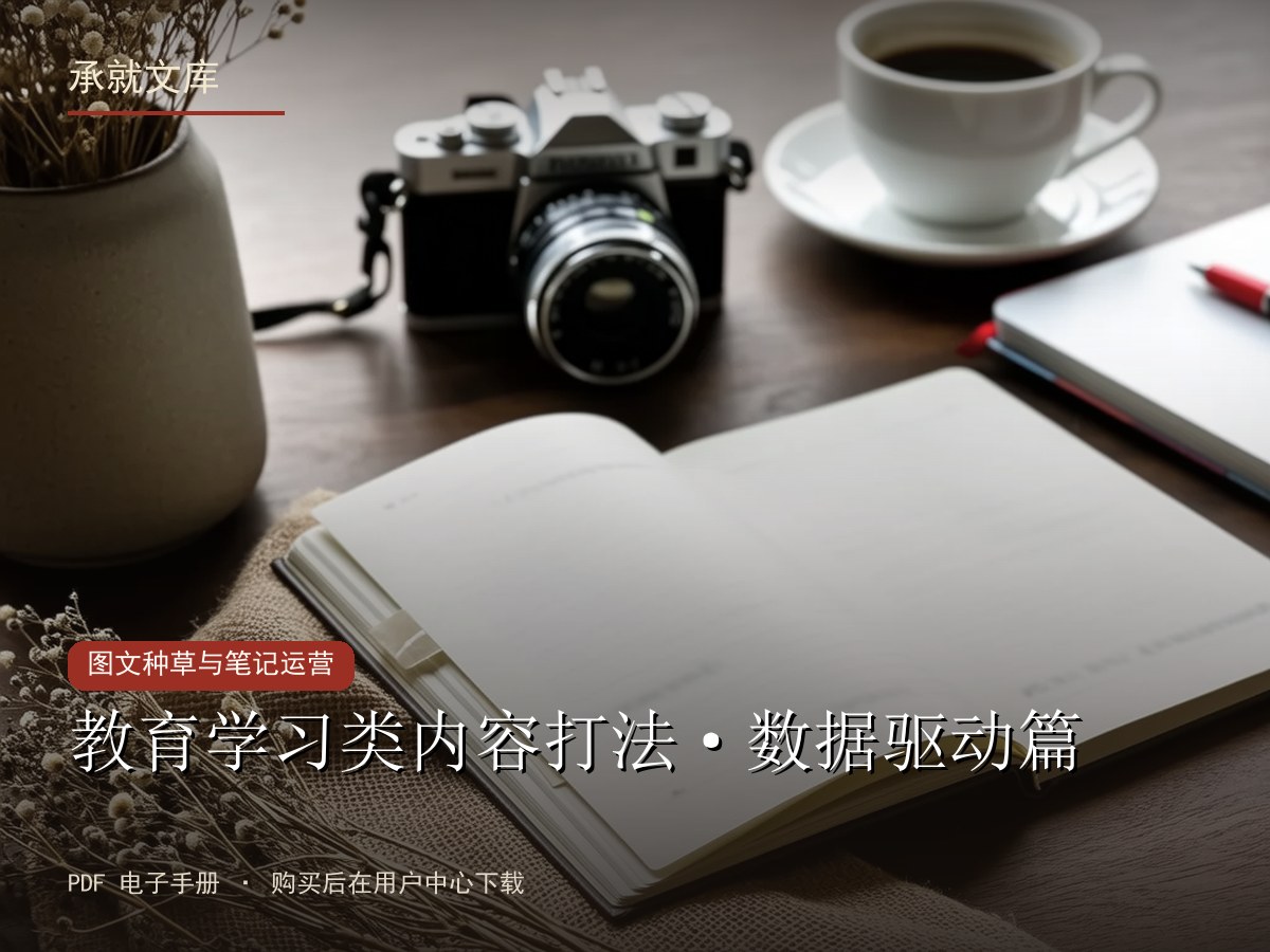教育学习类内容打法·数据驱动篇