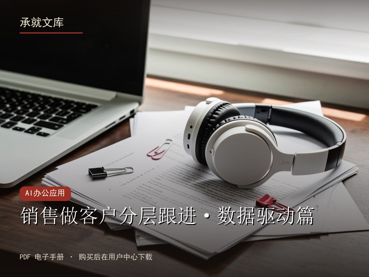 销售做客户分层跟进·数据驱动篇