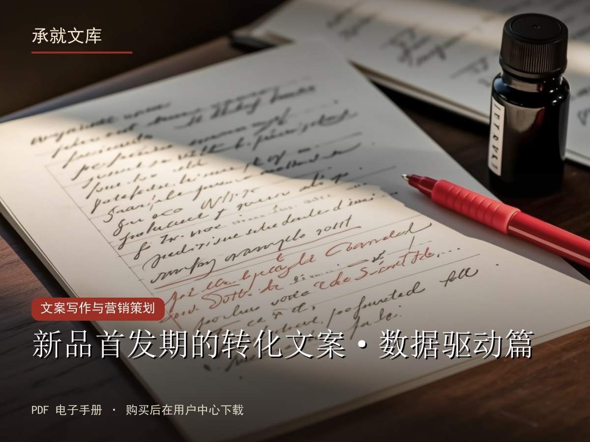 新品首发期的转化文案·数据驱动篇