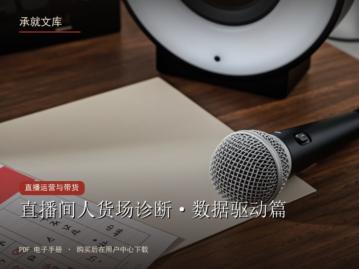 直播间人货场诊断·数据驱动篇