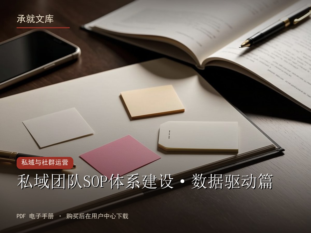 私域团队SOP体系建设·数据驱动篇