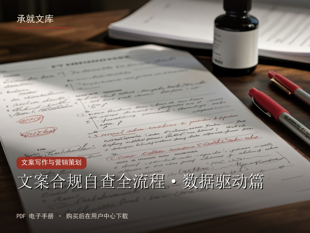 文案合规自查全流程·数据驱动篇