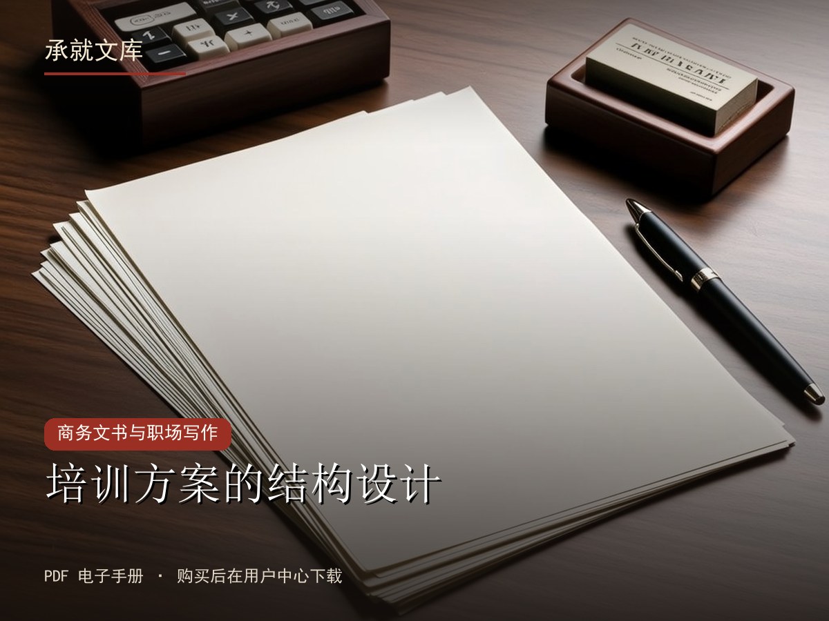 培训方案的结构设计