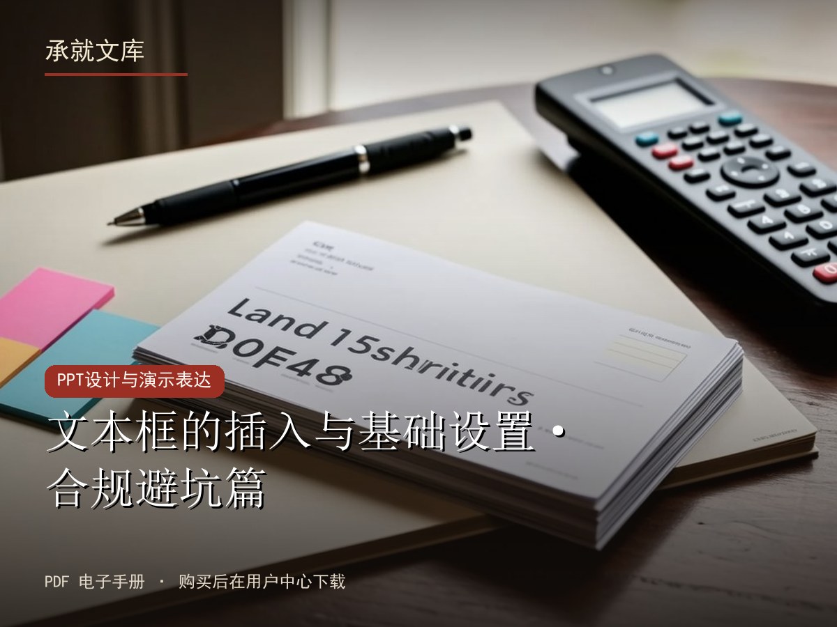 文本框的插入与基础设置·合规避坑篇