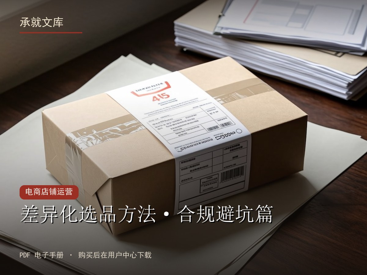 差异化选品方法·合规避坑篇