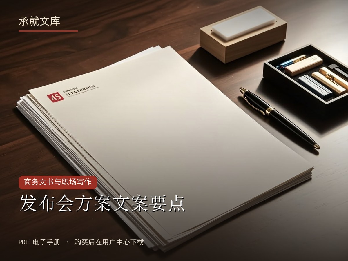 发布会方案文案要点