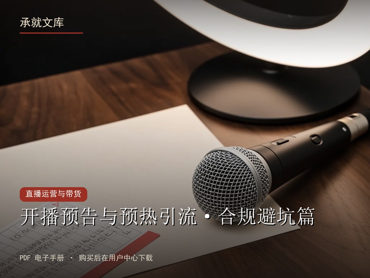 开播预告与预热引流·合规避坑篇
