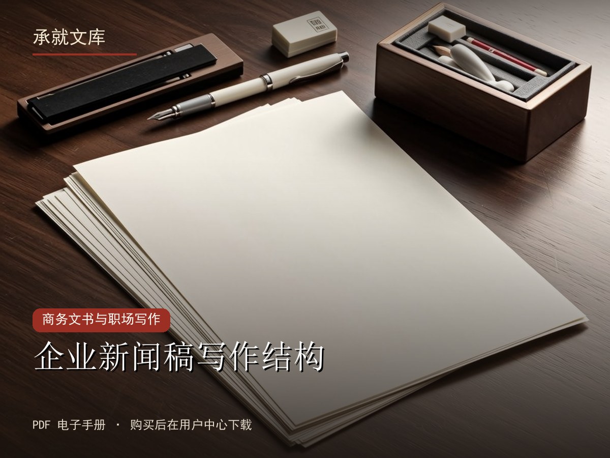 企业新闻稿写作结构