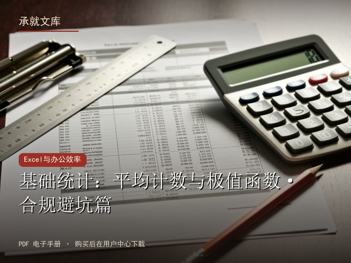 基础统计：平均计数与极值函数·合规避坑篇