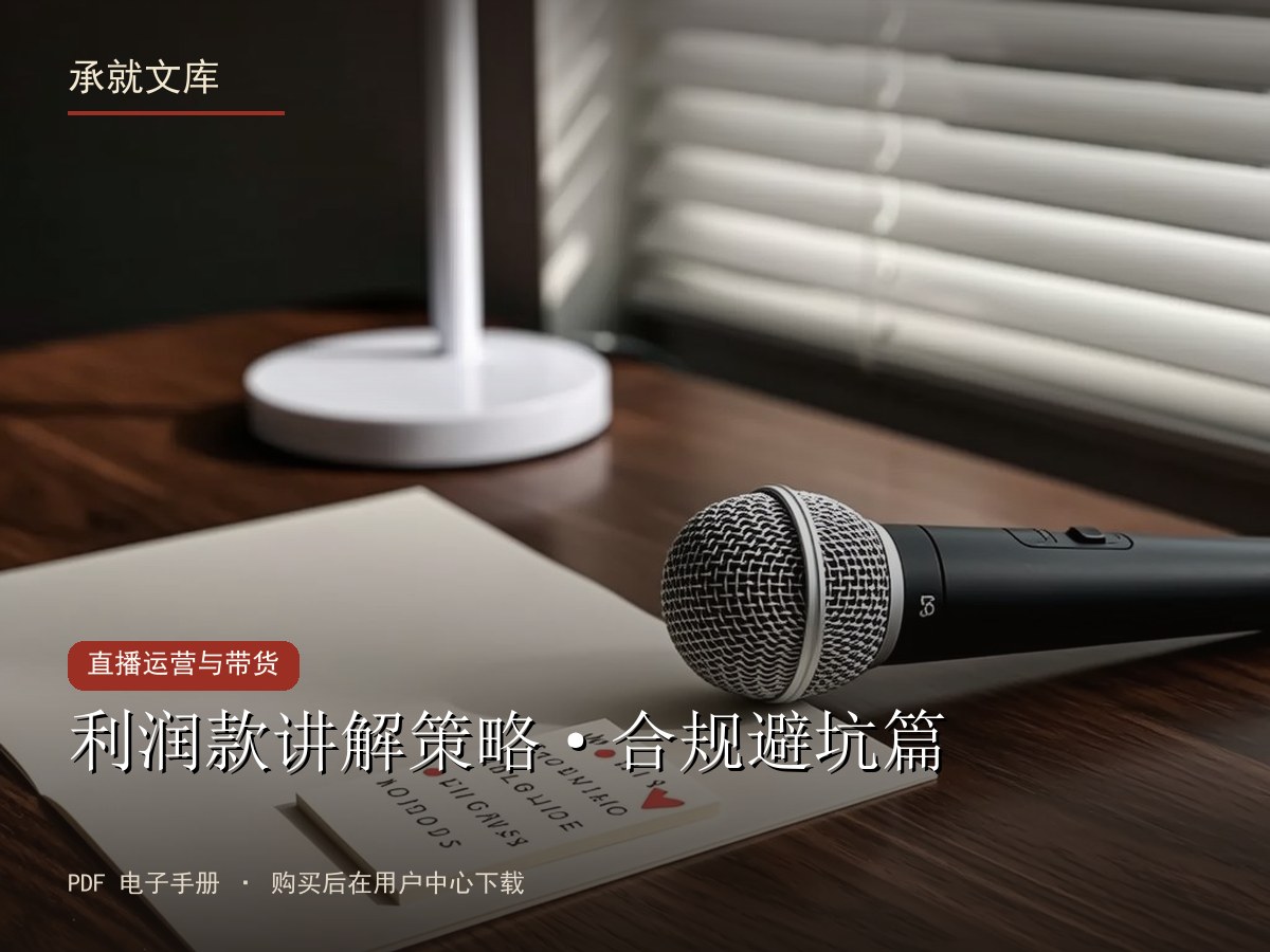 利润款讲解策略·合规避坑篇