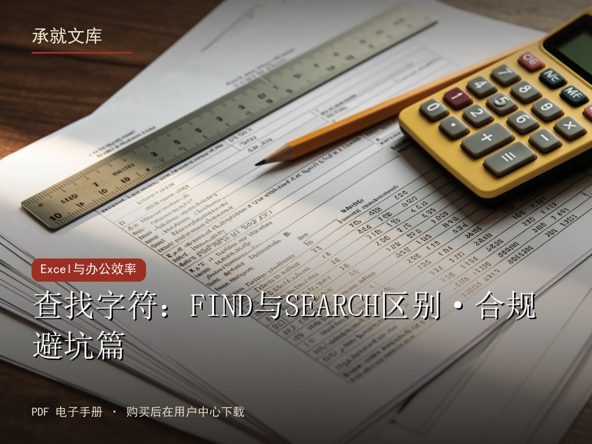 查找字符：FIND与SEARCH区别·合规避坑篇