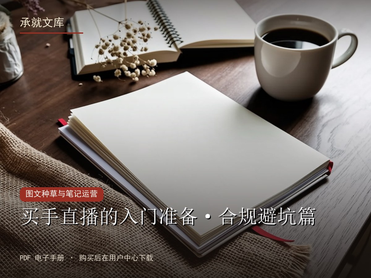 买手直播的入门准备·合规避坑篇