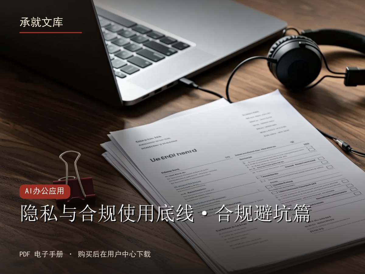 隐私与合规使用底线·合规避坑篇