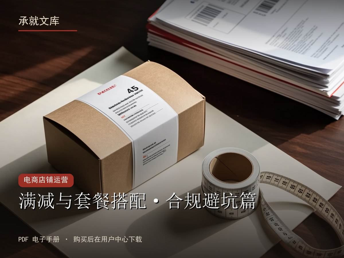满减与套餐搭配·合规避坑篇