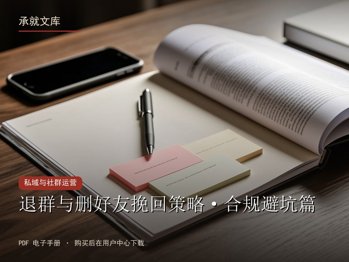退群与删好友挽回策略·合规避坑篇
