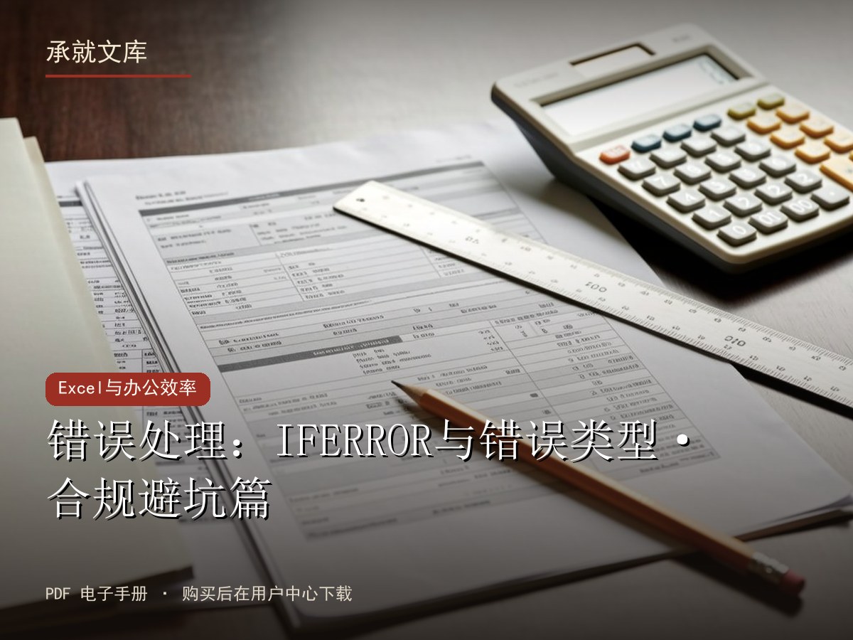 错误处理：IFERROR与错误类型·合规避坑篇