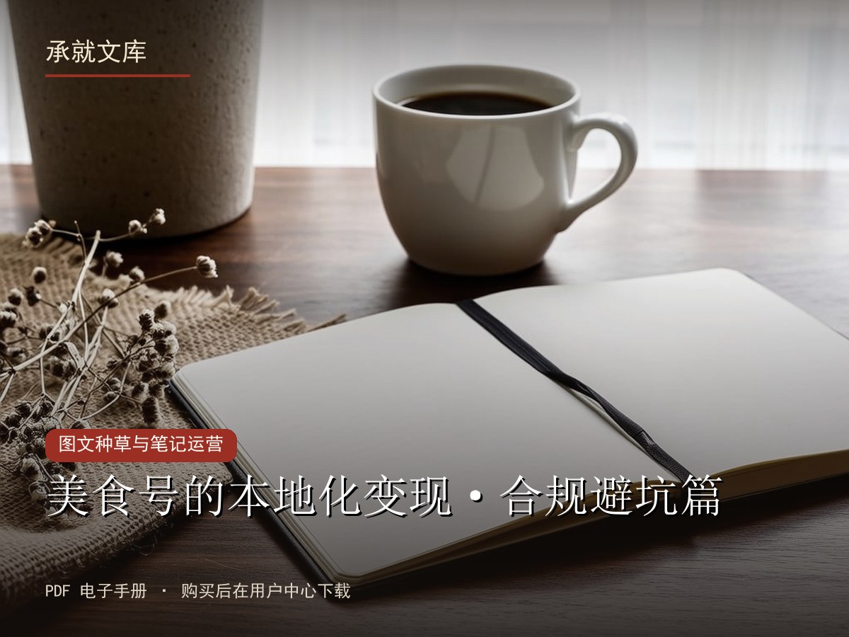 美食号的本地化变现·合规避坑篇